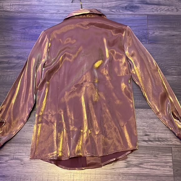 NEW Colour Reflecting Button Up Collared for Womens - Picture 6 of 7